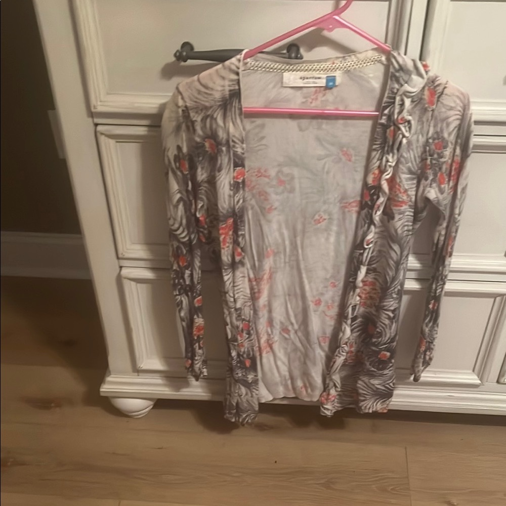Anthropologie Floral Patterned Cardigan